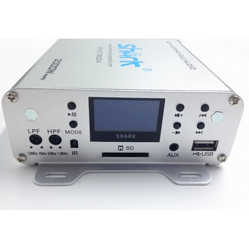 SHARK LPF & HPF 4.1 Channels 2000W Motorcycle Amplifier Kits Full Set